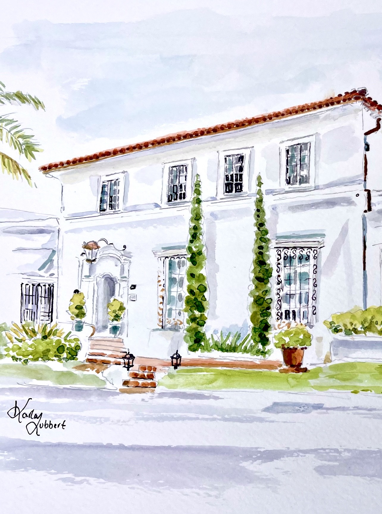 Wedding couple portrait