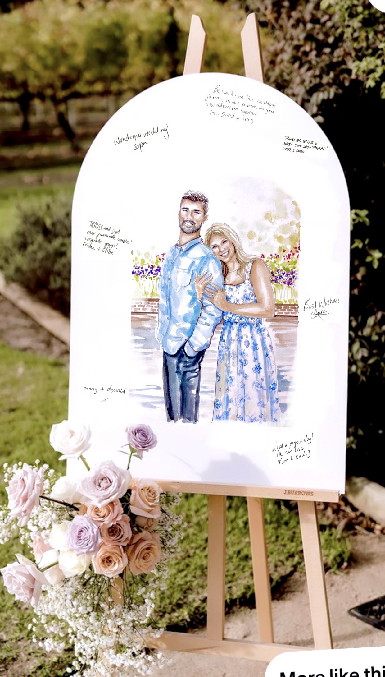 sizing information on watercolor livepaint event